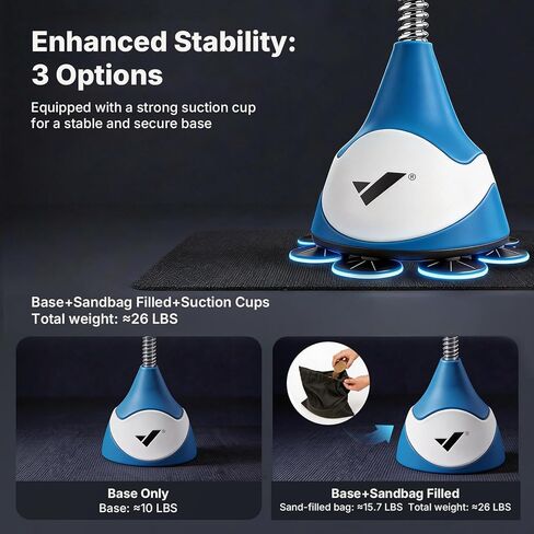 MERACH Punching Bag for Teens & Adults, Punching Bag with Stand, 53-62 Inches Height Adjustable Sand-Filled Base with Suction Cup, Boxings Equipment, Freestanding Reflex Bag Kit in Kuwait