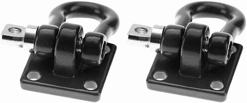 4 قطع من Estink قفل RC، أجزاء بديلة للقفل مع مسامير، للسيارات الزاحفة المحورية SCX10 D90 D110 TF2 RC (أسود) in Kuwait