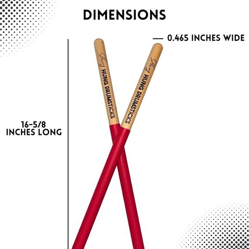 Timbale Drumsticks 0.464-Inch Hickory, 8 Pairs (16 Sticks), 16.52-Inch Durable for Salsa & Latin Percussion – Artist Series in Kuwait