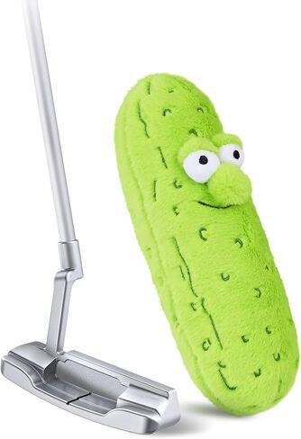 Big Teeth Big Dill Pickle Putter Cover, Plush Funny Putter Head Covers, for Blade, Half Mallet and Hybrid Club, Jar More Putts Funny Putter Cover, Drawstring Closure, You're A Big Dill to Me in Saudi Arabia