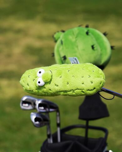 Big Teeth Big Dill Pickle Putter Cover, Plush Funny Putter Head Covers, for Blade, Half Mallet and Hybrid Club, Jar More Putts Funny Putter Cover, Drawstring Closure, You're A Big Dill to Me in Saudi Arabia