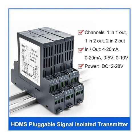 1 في 1 خارج 4-20mA إلى 0-10 فولت إشارة المعزل الارسال إشارة الموزع تيار مستمر 24 فولت in Kuwait