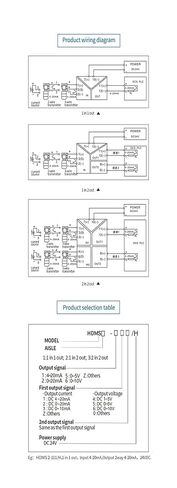 1 في 1 خارج 4-20mA إلى 0-10 فولت إشارة المعزل الارسال إشارة الموزع تيار مستمر 24 فولت in Kuwait