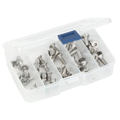 MewuDecor M6-1.0 x 20/25/30/35/40mm Flat Head Socket Cap Screws, Allen Socket Drive, DIN 7991, Stainless Steel 18-8 (304), Bright Finish, 50 PCS in Saudi Arabia