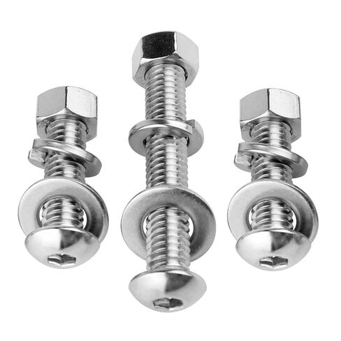 1/4-20 x 1 Button Socket Head Screw Bolt Assortment Sets and Nuts Flat & Lock Washers 304 Stainless Steel 12Set in Saudi Arabia