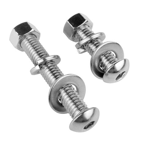 1/4-20 x 1 Button Socket Head Screw Bolt Assortment Sets and Nuts Flat & Lock Washers 304 Stainless Steel 12Set in Saudi Arabia