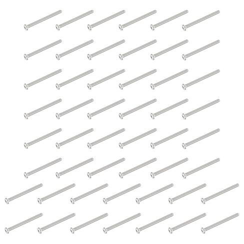 PATIKIL Button Head Socket Cap Screws, 12 PCS #10-32 UNF x 3-1/2 Inch 304 Stainless Steel Hex Drive Fully Thread Machine Bolts Screw for Furniture Water Pump Light Fixture, Silver in Saudi Arabia