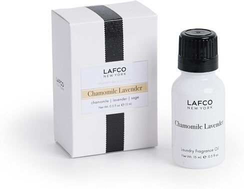 LAFCO New York Laundry Fragrance Oil Refill, Chamomile Lavender - 0.5 fl oz - Designed for LAFCO 100% New Zealand Wool Dryer Balls - Long-Lasting, Essential Oil-Based Scent in Saudi Arabia