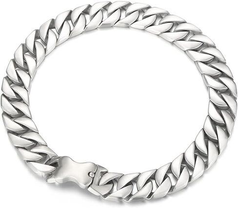 Stainless Steel Necklace for Men's New Big 20mm Wide Jewelry Men's Necklace O-shaped Fashion Cuban Chain in Kuwait