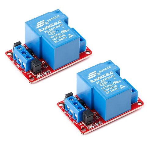 2Pcs 5V Relay Module 5V 1-Channel 30A with Optocoupler Isolation Module High and Low Level Trigger 5mA Relay PCB in Saudi Arabia