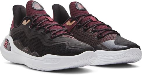 Under Armour Curry 11 Domaine - Men's (Black/Burgundy/White) in Saudi Arabia
