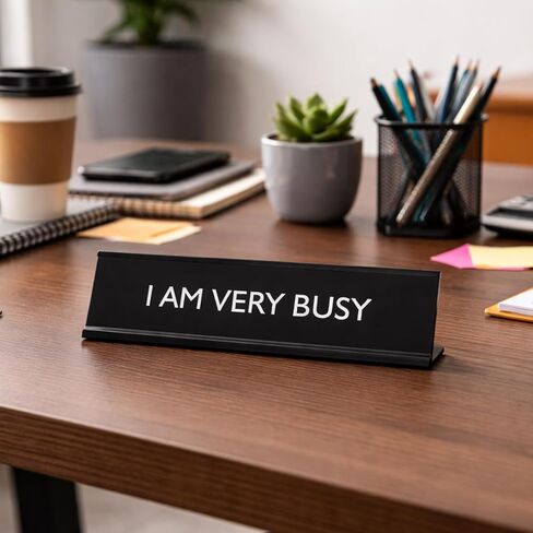 Signs by LITA I AM Very Busy Novelty Desk Sign in Saudi Arabia
