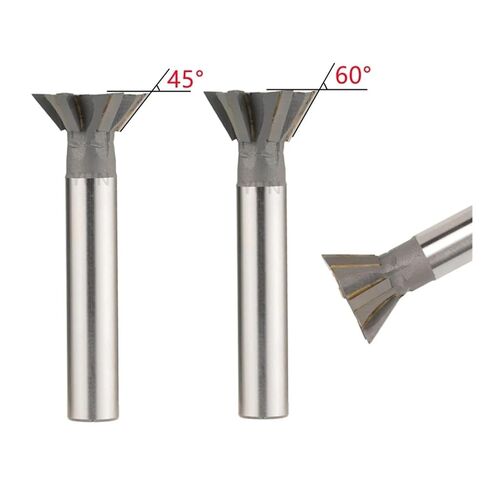 5pcs/Set Dovetail Milling Cutter，Angle：45°/60°，T-Slot Tungsten Carbide CNC Tool 12-60mm(D40x110Lx6T-60°) in Saudi Arabia