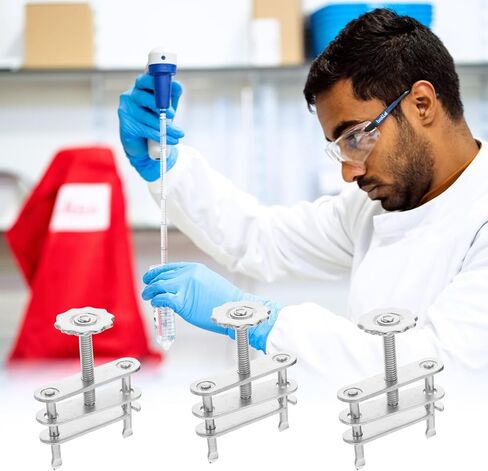 Didiseaon 10Pcs Swivel Screw Tubing Clamps Metal Hose Fitting Clips for Chemical and Biological Laboratory Flow Control Applications in Saudi Arabia