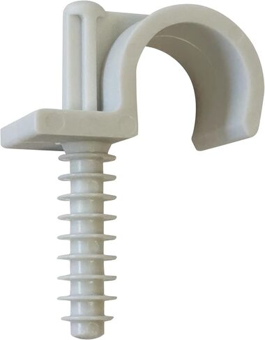 SOMATHERM FOR YOU - Easy mounting clip for pipes or pipes - Ø 25mm - Pack of 15 - White - Quick installation - For plumbing and electrical installations in Saudi Arabia