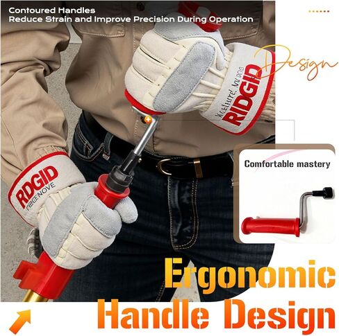 56658 K-6P 6FT ثعبان مثقاب المرحاض للاستخدام يدويًا أو مع المثقاب، تلسكوبي للوصول بشكل أكبر، أداة إزالة انسداد المرحاض شديدة التحمل مع رأس لمبة مزدوجة، مثقاب خزانة مرن مع واقي من الفينيل in Kuwait