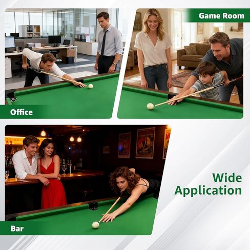 Billiard Tables, 48 Inch Wooden Mini Pool Table with 16 Balls, 2 Cue Sticks, 2 Chalks and Brush, Snooker Table Mini Pool Table for Kids, Family, Party in Kuwait