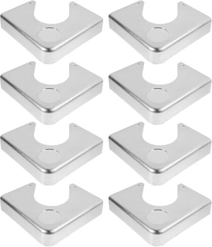 8Pcs Corner Guards Metal Corner Protectors Decorative Edge Brackets for Pool Billard Snooker Table Furniture Box Desk Door Edge Cover Safety Bumpers Brushed Silver in Saudi Arabia