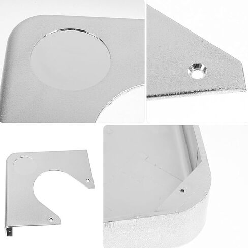 8Pcs Corner Guards Metal Corner Protectors Decorative Edge Brackets for Pool Billard Snooker Table Furniture Box Desk Door Edge Cover Safety Bumpers Brushed Silver in Saudi Arabia