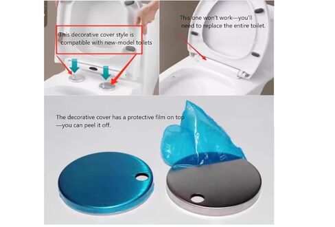 Toilet Seat Fixing Screws/Clips/Bolts/Covers ， Universal Stainless Steel Toilet Seat Accessories,6PC in Saudi Arabia