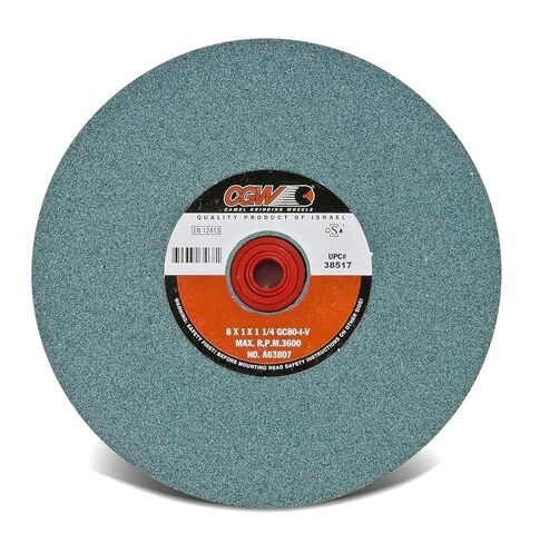 CGW Abrasives 12X11/2X11/4 T1 GC80IV Green Silicon Carbide Vitrified Bench and Pedastal Wheels Type 1 - Wheel 1 Pack in Kuwait