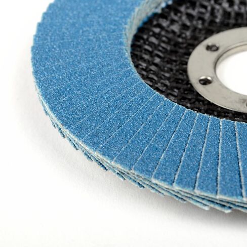 أكل برو. الولايات المتحدة الأمريكية - أقراص زركونيا فاخرة مقاس 4.5 بوصة × 7/8 بوصة، أقراص جلاخة زاوية 4-1/2 بوصة، درجة صناعية، قرص رفرف من النوع 27 للمطاحن، أقراص الصنفرة، اللمسة النهائية | عجلات الطحن (10 قطع) - 60 حبيبة in Kuwait