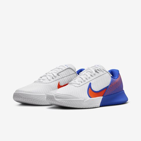 NikeCourt Air Zoom Vapor Pro 2 Men's Hard Court Tennis Shoes (DR6191-106, White/Hyper Royal/Hyper Crimson) Size 8 in Saudi Arabia