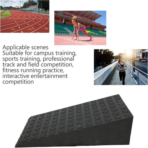 Starting Block Pedals Professional Antislip Sprinter Pedals Thicker Design for Track and Field Training Sports Competition Plastic Material Set of 2 in Kuwait