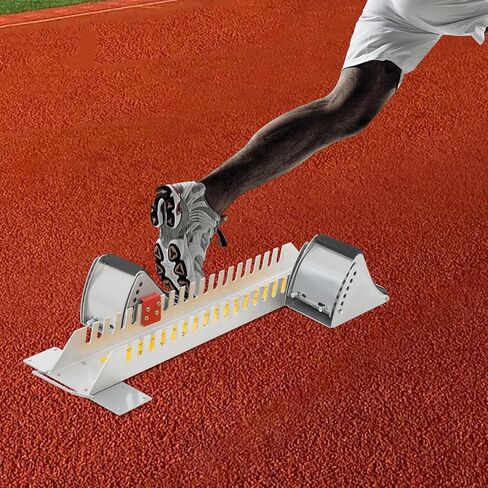 Starting Blocks, Athletics Track Blocks for Sprinting, Sprinter Pedal with 6 Angle Adjustable, Running Apparatus for Track, Competition Equipment with Handle for Plastic Runway in Kuwait