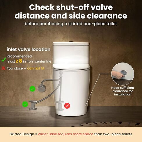 مرحاض Casta Diva قطعة واحدة ممدود مع مقعد كرسي مريح بارتفاع 17.5 بوصة ADA، مراحيض حديثة مدمجة للحمام، تدفق مزدوج عالي الكفاءة 1.0/1.28 GPF & MAP 1000 جرام، 12 بوصة خشنة، أبيض in Kuwait