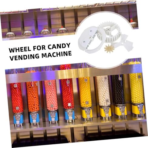 BESTonZON 1 Set Adjustable Candy Machine Replacement Wheel for Gumball Dispenser Stylish Gear and Turntable Combo for Easy and Quick Replacement Versatile Candy Options in Saudi Arabia