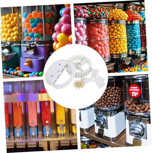 BESTonZON 1 Set Adjustable Candy Machine Replacement Wheel for Gumball Dispenser Stylish Gear and Turntable Combo for Easy and Quick Replacement Versatile Candy Options in Saudi Arabia