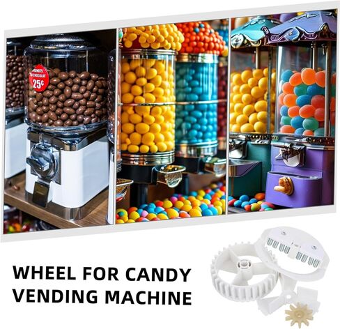 BESTonZON 1 Set Adjustable Candy Machine Replacement Wheel for Gumball Dispenser Stylish Gear and Turntable Combo for Easy and Quick Replacement Versatile Candy Options in Saudi Arabia