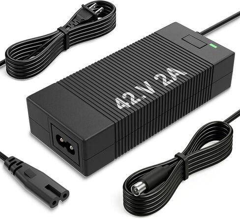 42V 2A Electric Scooter Charger Compatible with Volpam SP06 SP03 GS, Segway Ninebot MAX G30 G2 ES2 ES4 E22 F40 F30 D40 D28 F2 E2 Pro, 36V Lithium Battery Power Supply Adapter, 8.0mm RCA (1-Pin) Plug in Kuwait