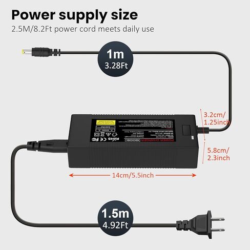 42V 2A Electric Scooter Charger Compatible with Volpam SP06 SP03 GS, Segway Ninebot MAX G30 G2 ES2 ES4 E22 F40 F30 D40 D28 F2 E2 Pro, 36V Lithium Battery Power Supply Adapter, 8.0mm RCA (1-Pin) Plug in Kuwait