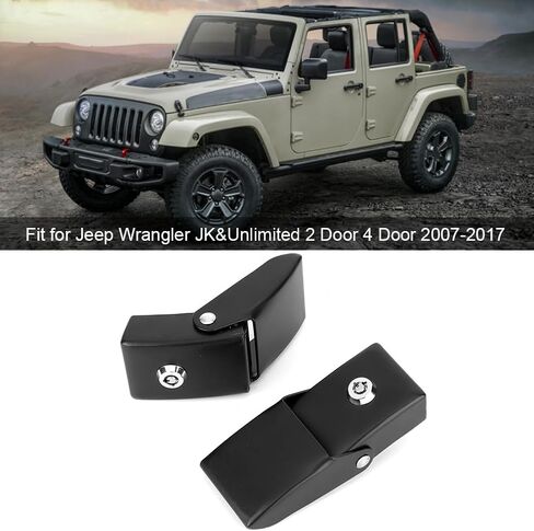 Hood Lock Catches LATCHES Kits Strong Durable Metal Keep Hood Secure JK & Unlimited 2007-2017 in Saudi Arabia