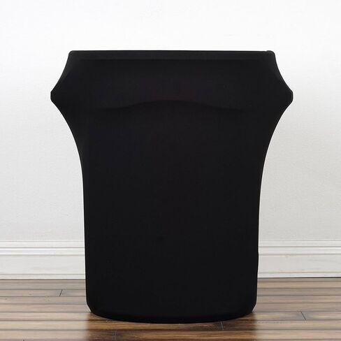 BalsaCircle 41-50 جالون أسود قابل للتمدد من اللدنة غطاء حاوية قمامة النفايات المستديرة زينة حفل الزفاف لجمع التبرعات in Kuwait