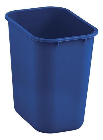Rubbermaid Commercial Medium Wastebasket, 28 Quart - Blue in Saudi Arabia