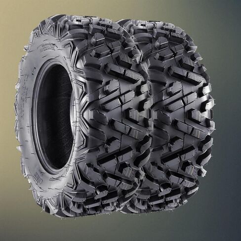 إطارات ATV مقاس 25x8-12، 6PR لجميع التضاريس 25x8-12 TL ATV UTV Trail إطارات الطين الرملي للطرق الوعرة (عبوة من قطعتين، بدون أنبوب) in Kuwait