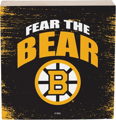 ديكور طاولة خشبي من NHL Boston Bruins، علامات صندوق خشبي للهوكي، ديكورات للمنزل، المكتب، المطبخ، الرف، أو كهف الرجل in Saudi Arabia
