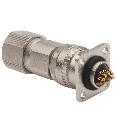 1Pcs Servo Motor Connector CM10 10pin Angle 2 Core Encoder Socket DDK Metal Connectors Straight(Angle 10PIN Plug) in Saudi Arabia