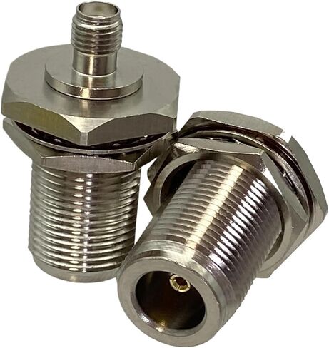 1Pcs SMA Female Jack to N Bulkhead Nut Adapter Connector Coaxial 50ohm in Saudi Arabia