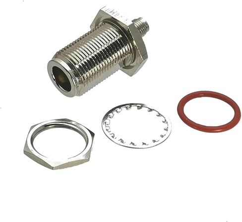 1Pcs SMA Female Jack to N Bulkhead Nut Adapter Connector Coaxial 50ohm in Saudi Arabia