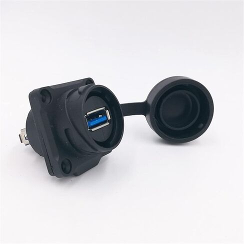USB 3.0 مقبس بيانات IP67 أنثى لوحة جبل Socekt مقاوم للماء H24 1 قطعة in Kuwait