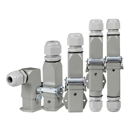 HDC HA 4 5 6 8 Pin Heavy Duty Connector 10A Rectangle Plugs Socket Male 1Pcs(Blue) in Saudi Arabia