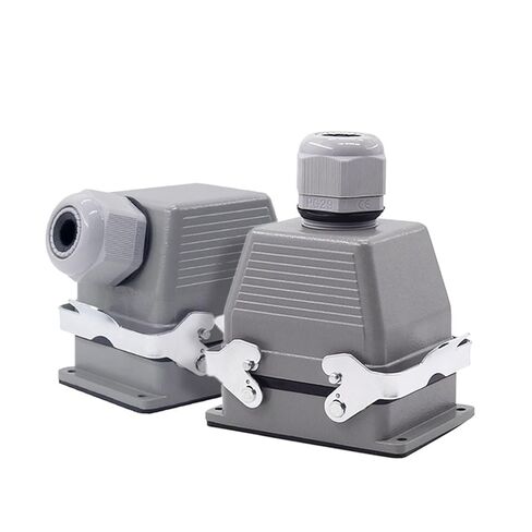 Heavy Duty Connectors HDC-HE-006 Screw Connection 500V Industrial Rectangular Aviation Connector Plug 1Pcs(HDC-HE-006-1-L) in Saudi Arabia