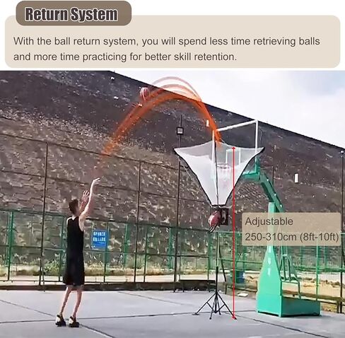 Basketballtrainer Portable Professional Basketball Ball Returner Adjustment Mobile Rebounder Net Return for Indoor/Outdoor/Most Hoop/Gymnasium/School in Saudi Arabia