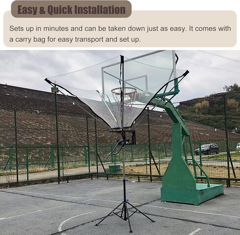 Basketballtrainer Portable Professional Basketball Ball Returner Adjustment Mobile Rebounder Net Return for Indoor/Outdoor/Most Hoop/Gymnasium/School in Saudi Arabia