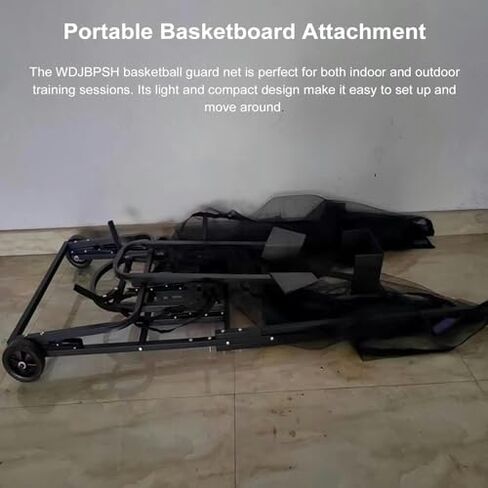 Shot Basketball Returner Hoop Return Attachment on Wheels Heavy Duty Training for Ball Trainers Black Rebounds Nets in Saudi Arabia