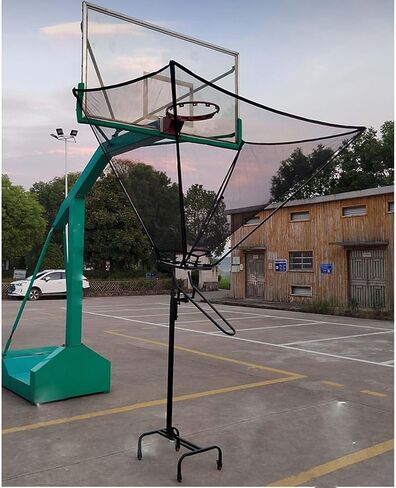 Basketball Hoop Returner Return Attachment Shooting Machine Rocker Arm Lifting Shot NET Rebounder with Wheels Gift for B in Saudi Arabia
